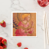 Vintag Pink Goldener Christlicher Engel Serviette (Beispiel)