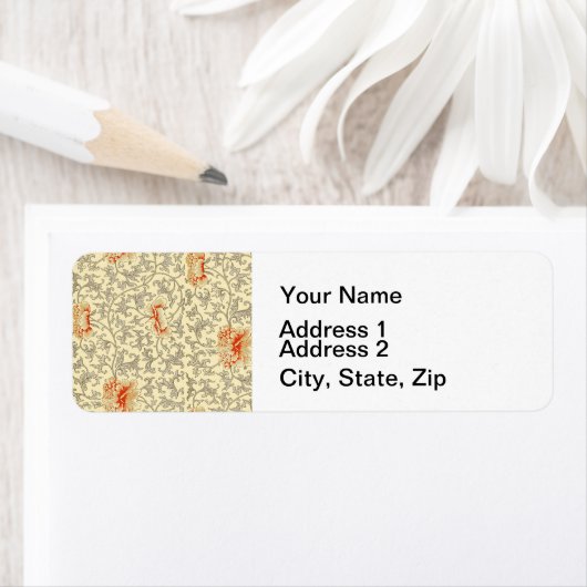 Vintag Pink Grau Botanische Blüte (Insitu)