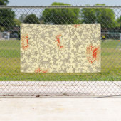 Vintag Pink Grau Botanische Blüte Banner (Insitu)