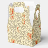 Vintag Pink Grau Botanische Blüte Geschenkschachtel (Geöffnet)