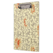 Vintag Pink Grau Botanische Blüte Klemmbrett (Links)