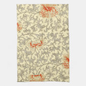 Vintag Pink Grau Botanische Blüte Küchentuch (Vertikal)