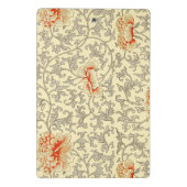 Vintag Pink Grau Botanische Blüte Mini Klemmbrett (Rückseite)