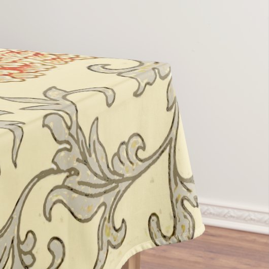 Vintag Pink Grau Botanische Blüte Tischdecke (Beispiel)