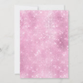 Vintag Pink Masquerade Quinceañera Einladung (Rückseite)