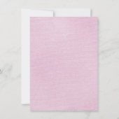 Vintag Pink Mustache Bash Einladung (Rückseite)