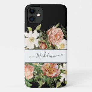 Vintag Pink n White Floral w Girl Blume Case-Mate iPhone Hülle