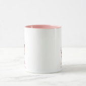 Vintag Pink Nutcracker Minimalistisch Whimsical Tasse (Zentrum)