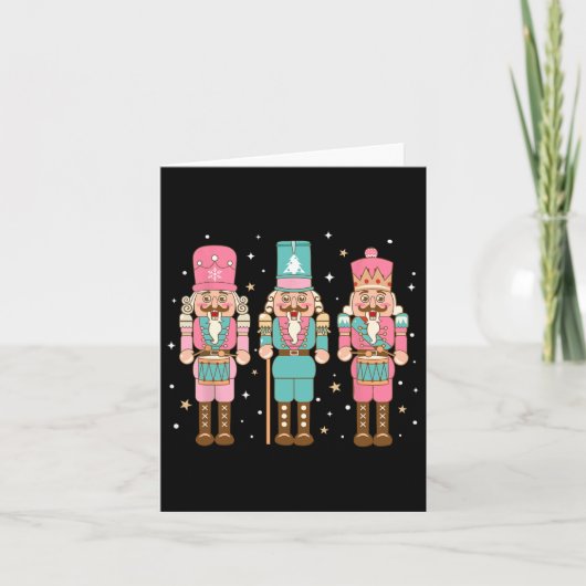 Vintag Pink Nutcracker Squad Frauen Mädchen Kinder Karte (Vorderseite)