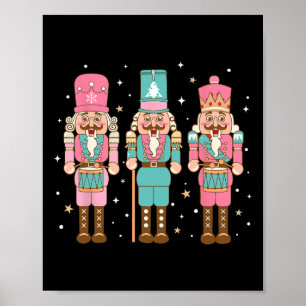 Vintag Pink Nutcracker Squad Frauen Mädchen Kinder Poster