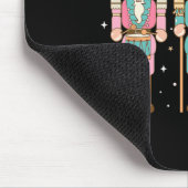 Vintag Pink Nutcracker Squad Pink Christmas Women Mousepad (Ecke)