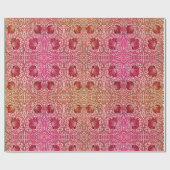 Vintag Pink Peach William Morris Pimpernell Geschenkpapier (Flach)
