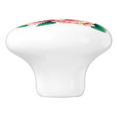 Vintag Pink Peony Blume White Keramikknauf (Seitenansicht)