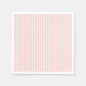 Vintag Pink Pinstripe Girl Babydusche Serviette (Vorderseite)