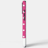 Vintag Pink Polka Dot Case-Mate iPhone Hülle (Rückseite / Links)