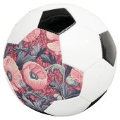 Vintag Pink Poppies floral Fußball (Dreiviertel)