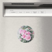 Vintag Pink Roses Bouquet Magnet (In Situ (Geschirrspüler))