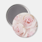 Vintag Pink Roses Elegante Bouquet Magnet (Vorderseite/Rückseite)