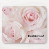Vintag Pink Roses Elegante Bouquet Mousepad (Vorne)
