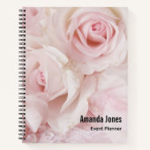 Vintag Pink Roses Elegante Bouquet Notizblock (Vorderseite)