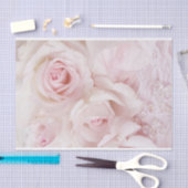 Vintag Pink Roses Elegante Bouquet Seidenpapier (Handwerk)