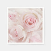 Vintag Pink Roses Elegante Bouquet Serviette (Vorderseite)