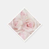 Vintag Pink Roses Elegante Bouquet Serviette (Ecke)