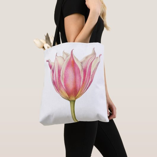 Vintag Pink Tulip Tote Bag Tasche (Von Nahem)