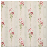 Vintag Pink und Maroon Bearded Iris Stoff (Muster)