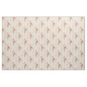 Vintag Pink und Maroon Bearded Iris Stoff (Fat Quarter (45,7 x 55,9 cm))