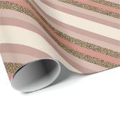 Vintag Pink Weihnachten Geschenkpapier (Rolleneckpunkt)