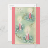 Vintag Pink Weihnachten Glück (Vorne/Hinten)