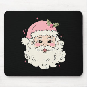 Vintag Pink Weihnachten Weihnachtsmann Merry Xmas Mousepad