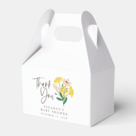 Vintag Pink Yellow Floral Custom Baby Vielen Dank Geschenkschachtel