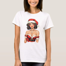 Vintag Pinup Christmas T-Shirt
