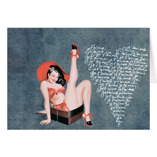 Vintag Pinup Denim Heart