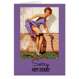 Vintag Pinup, entschuldigen Sie sich nicht unartig