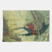 Vintag Pirate, Der fliegende Holländer von Howard  Küchentuch (Horizontal)