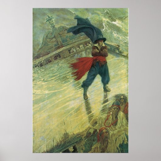 Vintag Pirate, Der fliegende Holländer von Howard Poster (Vorne)