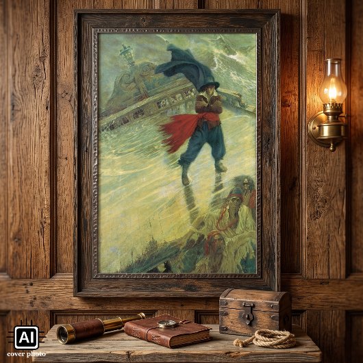 Vintag Pirate, Der fliegende Holländer von Howard Poster