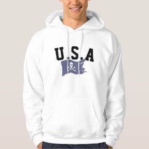 Vintag Pirate Flag Hoodie - Druckerschütterung in