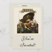 Vintag Pirate Life Wyeth Illustration Einladung (Vorne/Hinten)