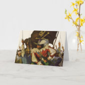 Vintag Pirate Life Wyeth Illustration Karte (Gelbe Blume)