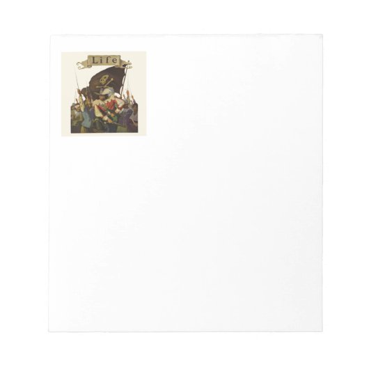 Vintag Pirate Life Wyeth Illustration Notizblock (Vorderseite)