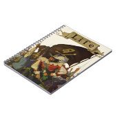 Vintag Pirate Life Wyeth Illustration Notizblock (Linke Seite)