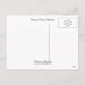 Vintag Pirate Valentine Feiertagspostkarte (Rückseite)