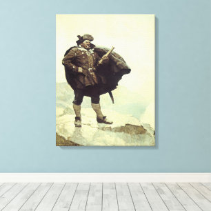 Vintag Piraten, Captain Bill Bones von NC Wyeth Leinwanddruck