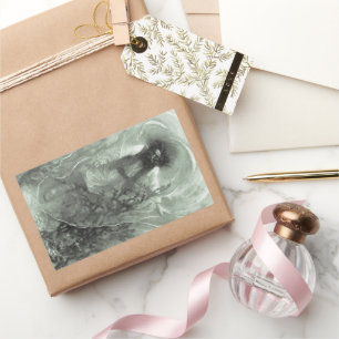 Vintag Piraten, Captain Goldsack von Howard Pyle Rechteckiger Aufkleber