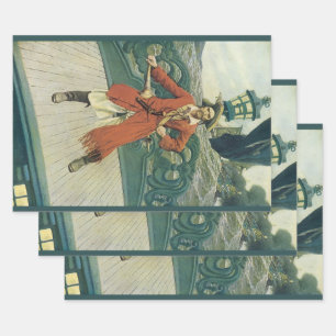 Vintag Piraten, Captain Keitt von Howard Pyle Geschenkpapier Set