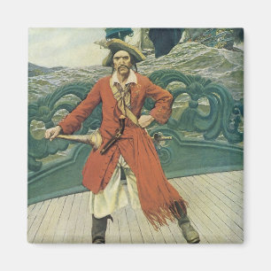 Vintag Piraten, Captain Keitt von Howard Pyle Magnet
